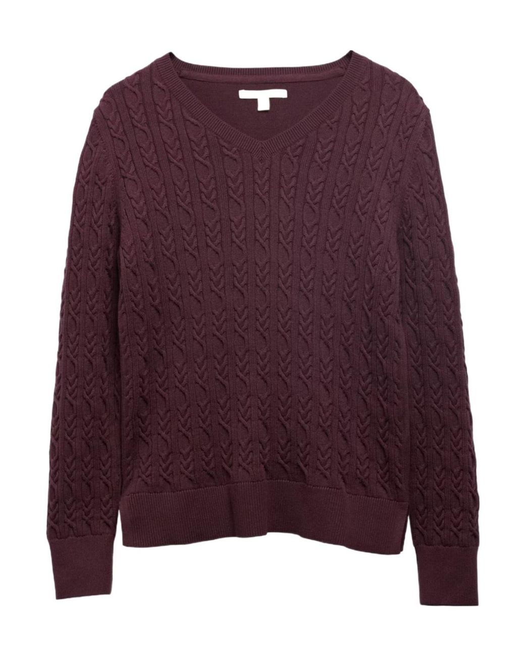 Barbour Purple Hampton V-Neck Knit