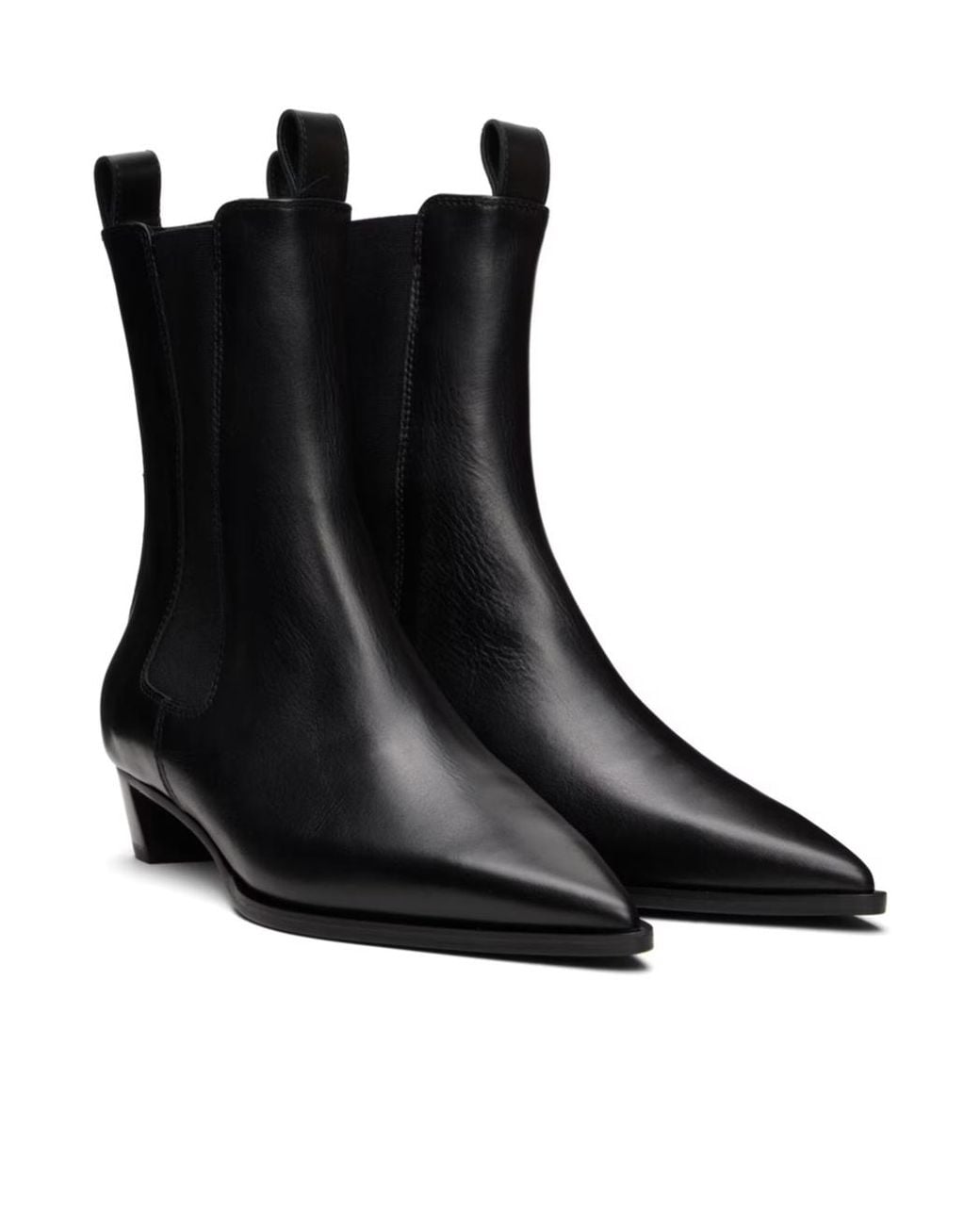 Aeyde Black Kiki Pointed Chelsea Boots