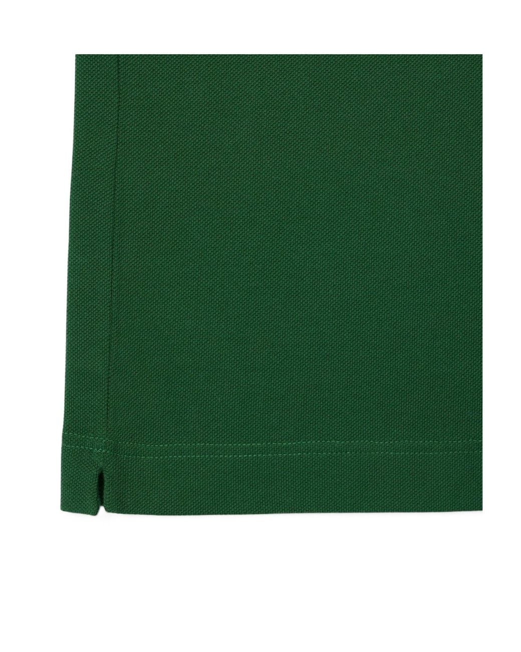 Lacoste Green Contrastcollar Shortsleeve Polo Shirt for men