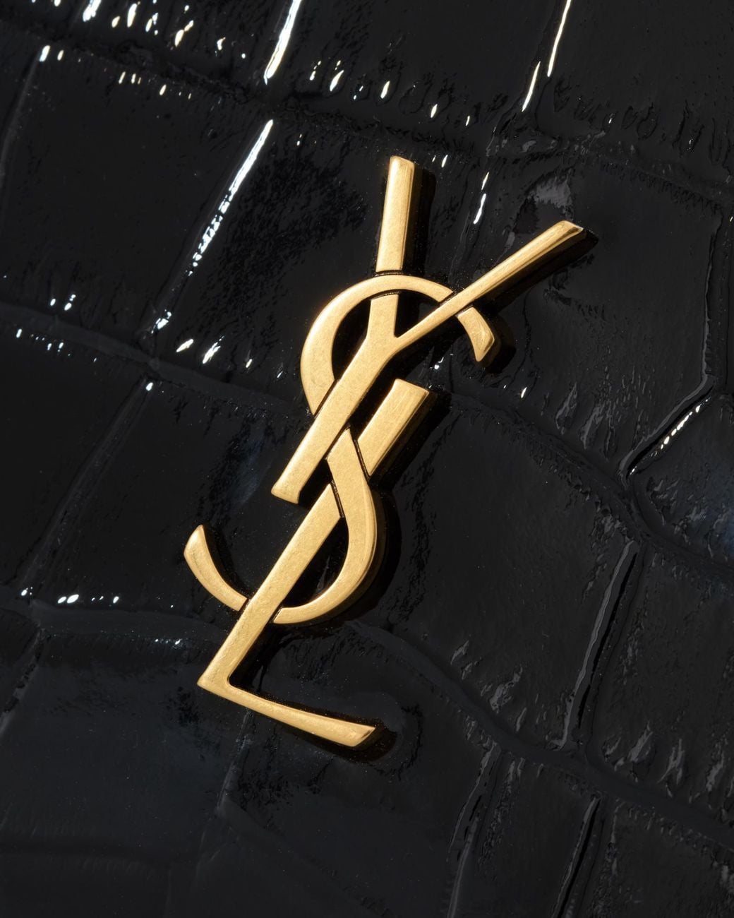 Saint Laurent White Cassandre Envelope Chain Wallet
