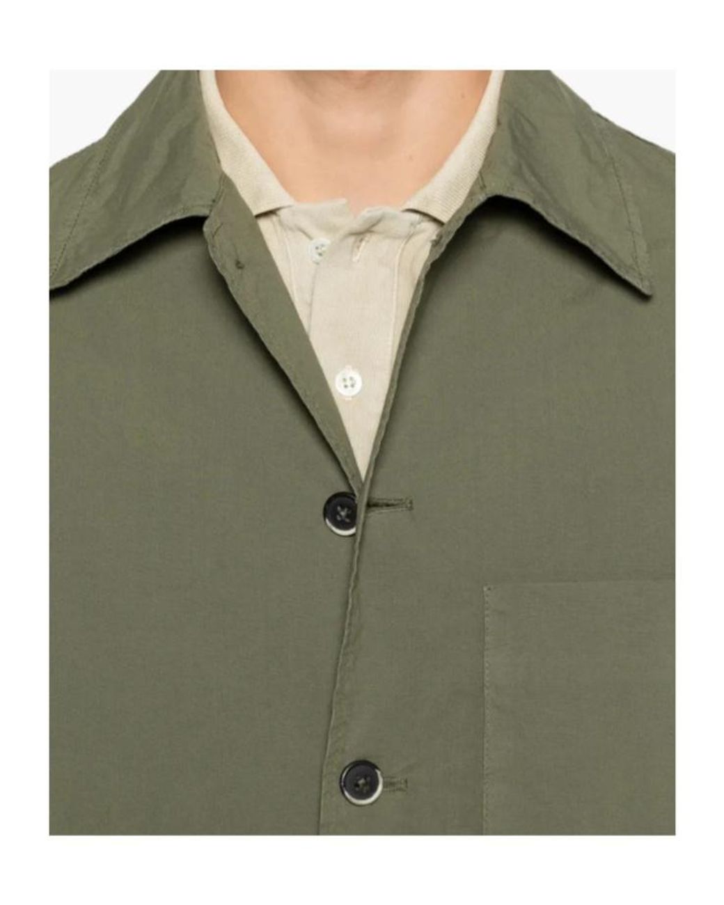 Barena Green Button Pocket Shirt for men