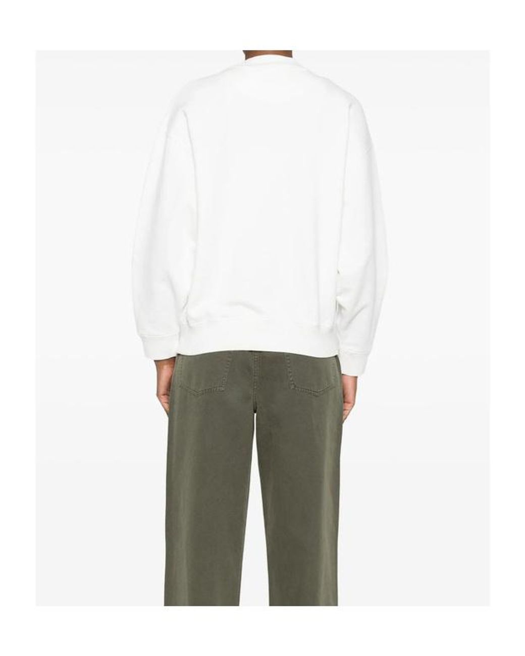 Anine Bing White Los Angeles Crewneck Sweatshirt