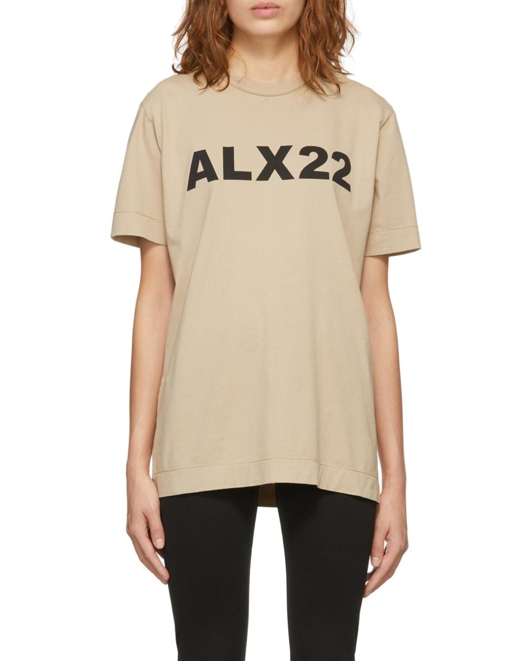 1017 ALYX 9SM Natural 1017 9Sm Logo Printed Crewneck T-Shirt for men