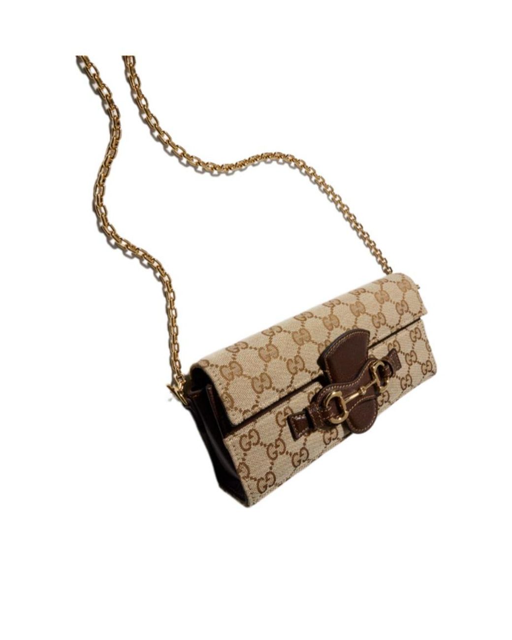 Gucci Natural Chain Horsebit Wallet