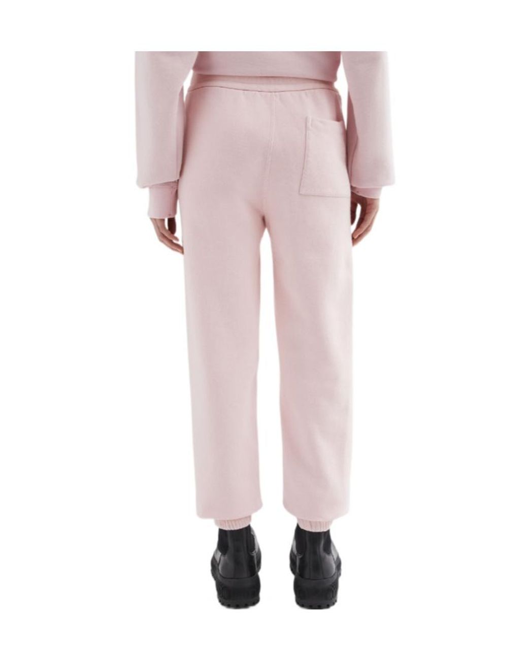 Jil Sander Pink Cotton Terry Track Pants