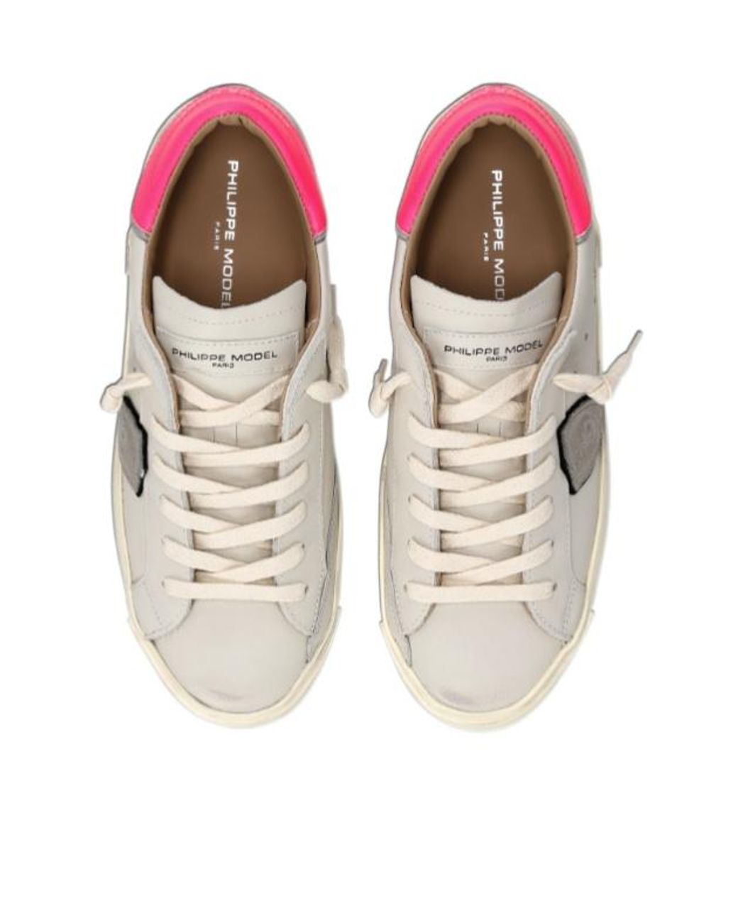 Philippe Model Pink Prsx Patch Low-Top Sneakers