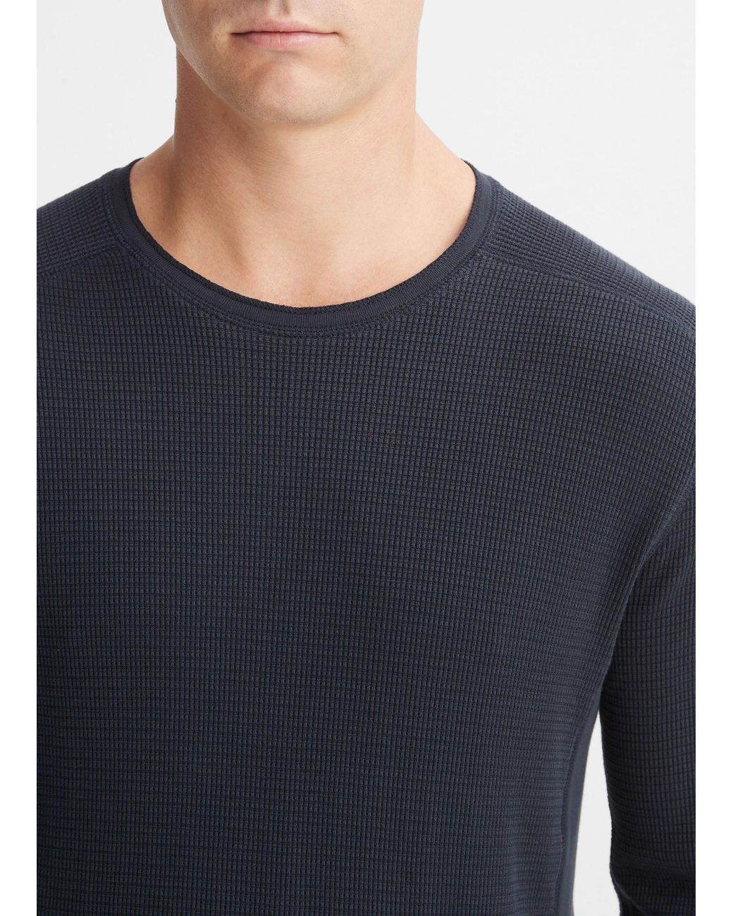 Vince Blue Round-Neck Pullover for men