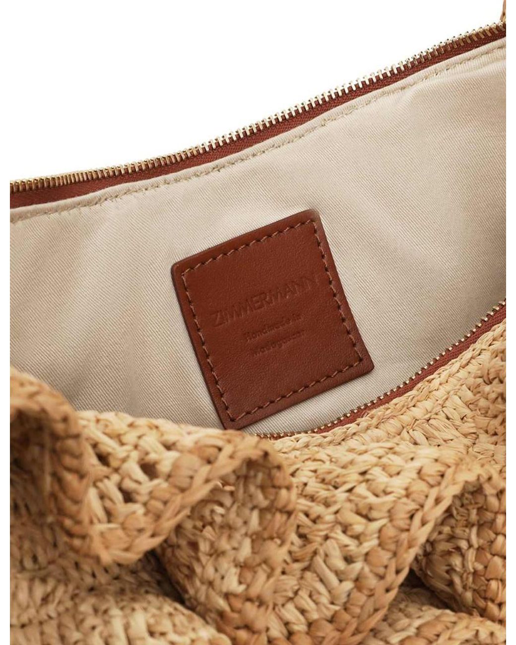 Zimmermann White Goldentime Ruffle Shoulder Bag