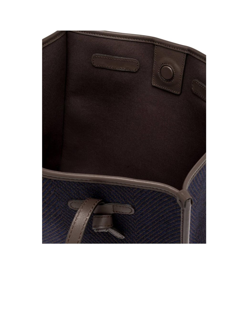 Gianni Chiarini Black Marcella Herringbone-Pattern Tote Bag