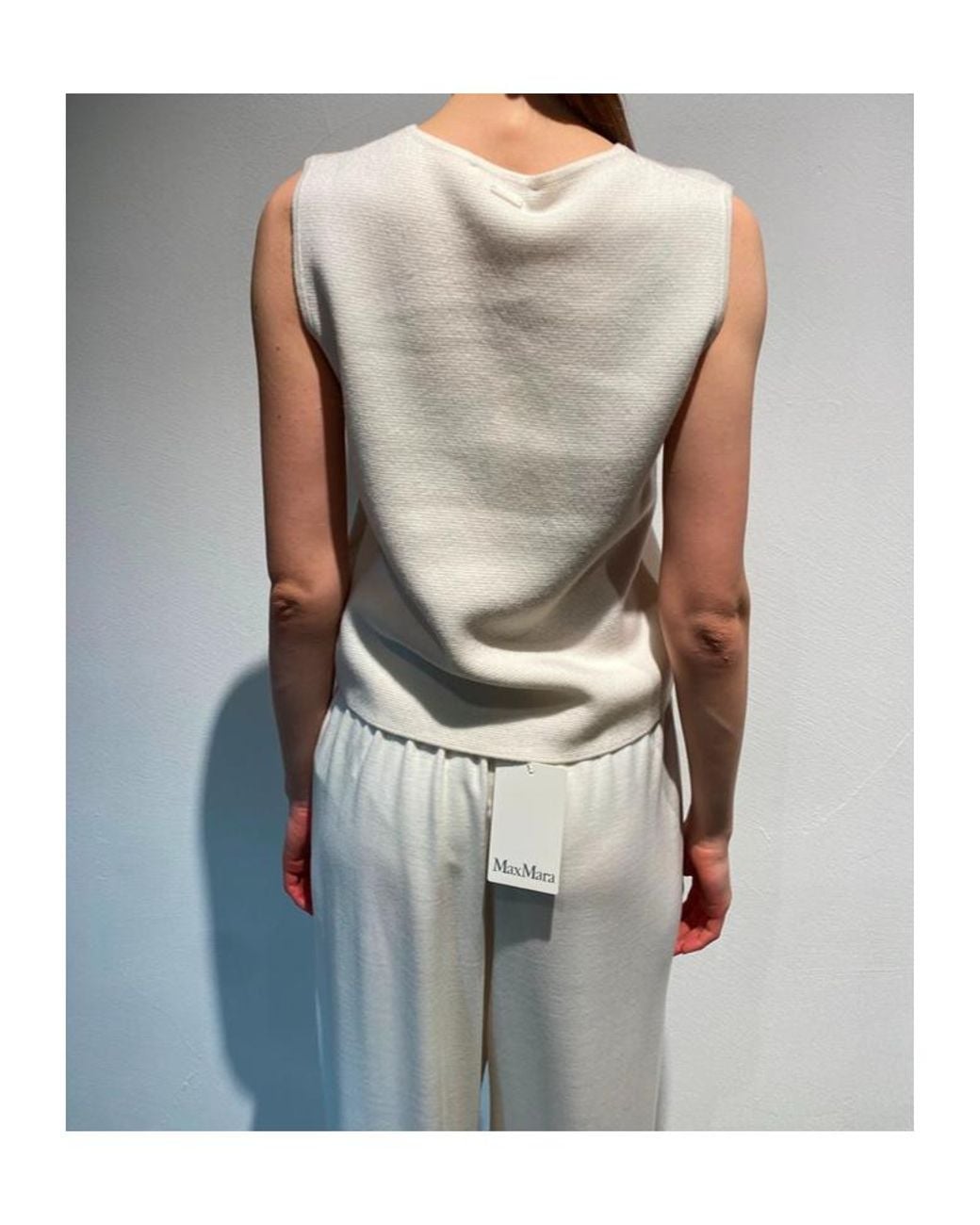 Max Mara Gray Sleeveless Knitted Vest