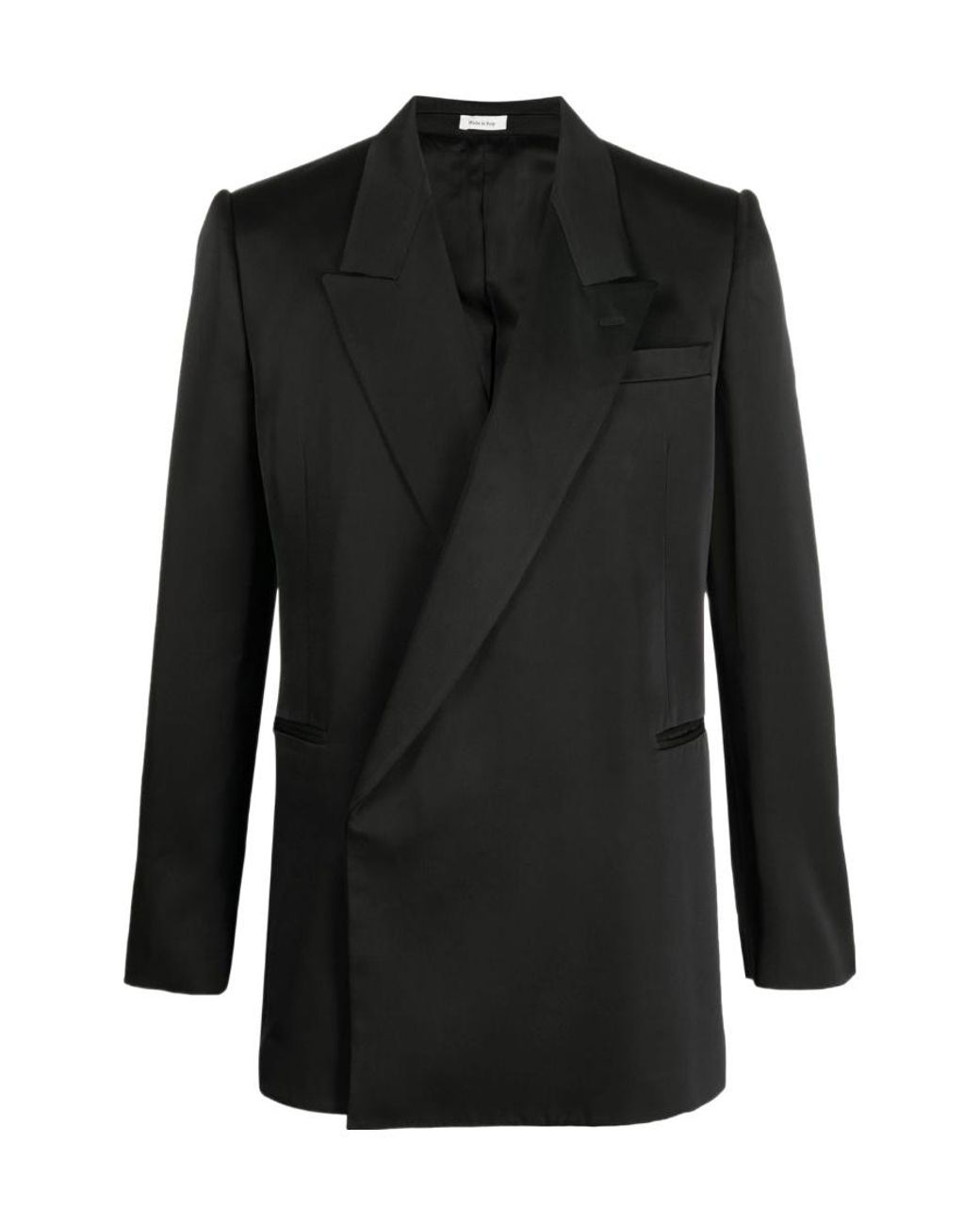 McQueen Black Double Breasted Tailored Blazer for men