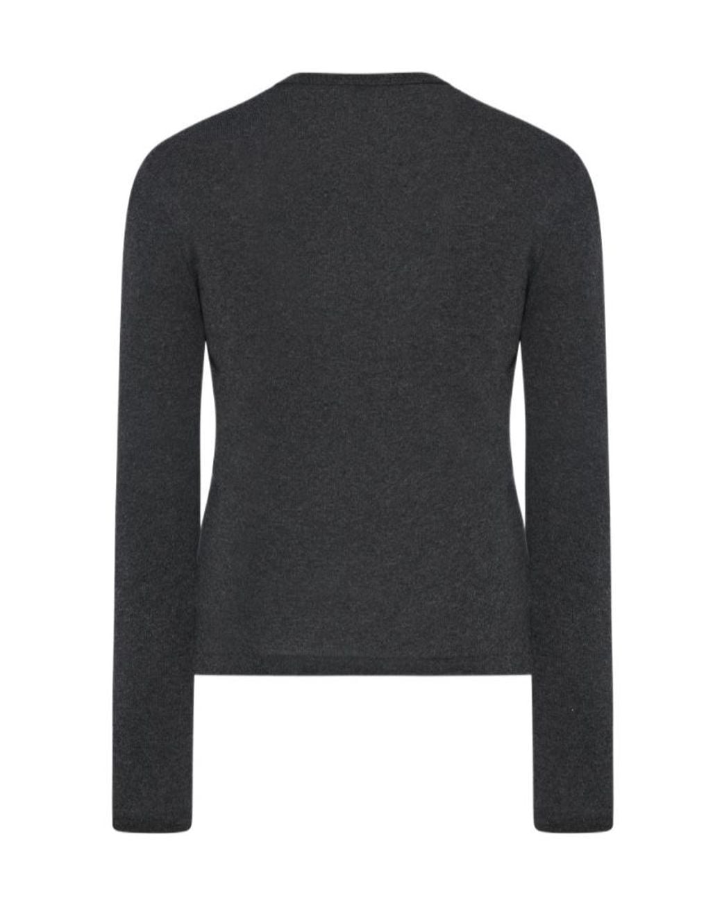 The Row Black Cresp Cardigan