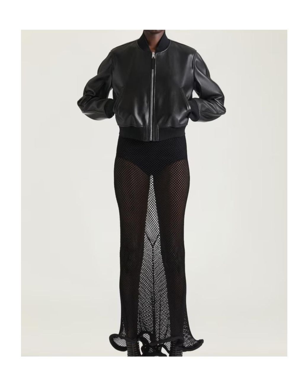Givenchy Black Ribbed Trim Bomber Jacket