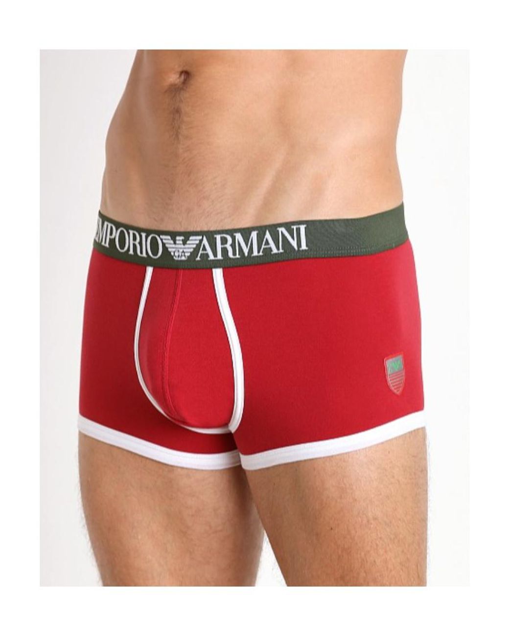 Emporio Armani White Logo Logo Boxers for men