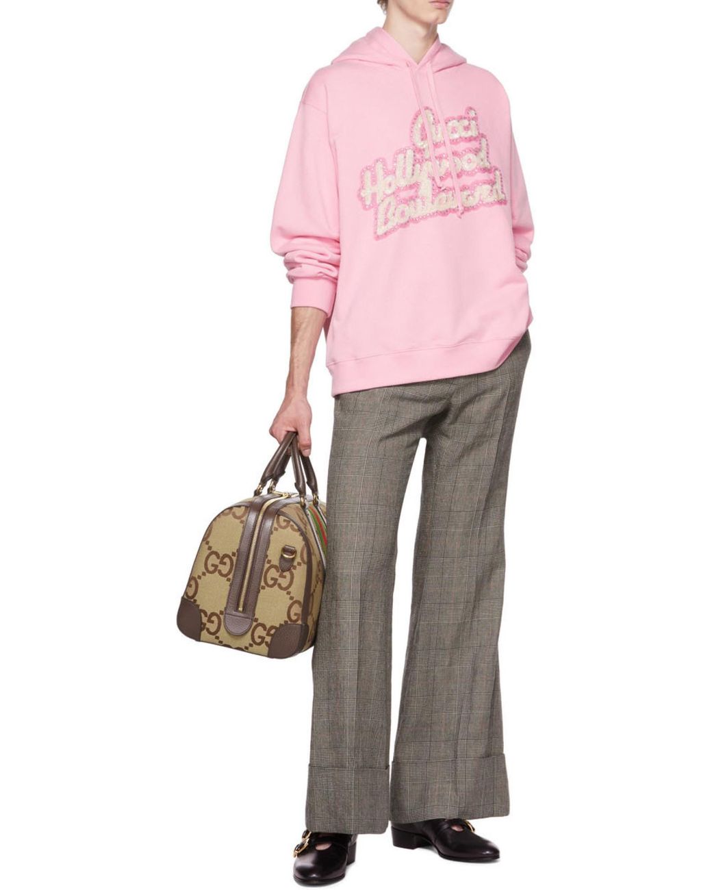 Gucci Brown Ophidia Gg-Print Holdall for men