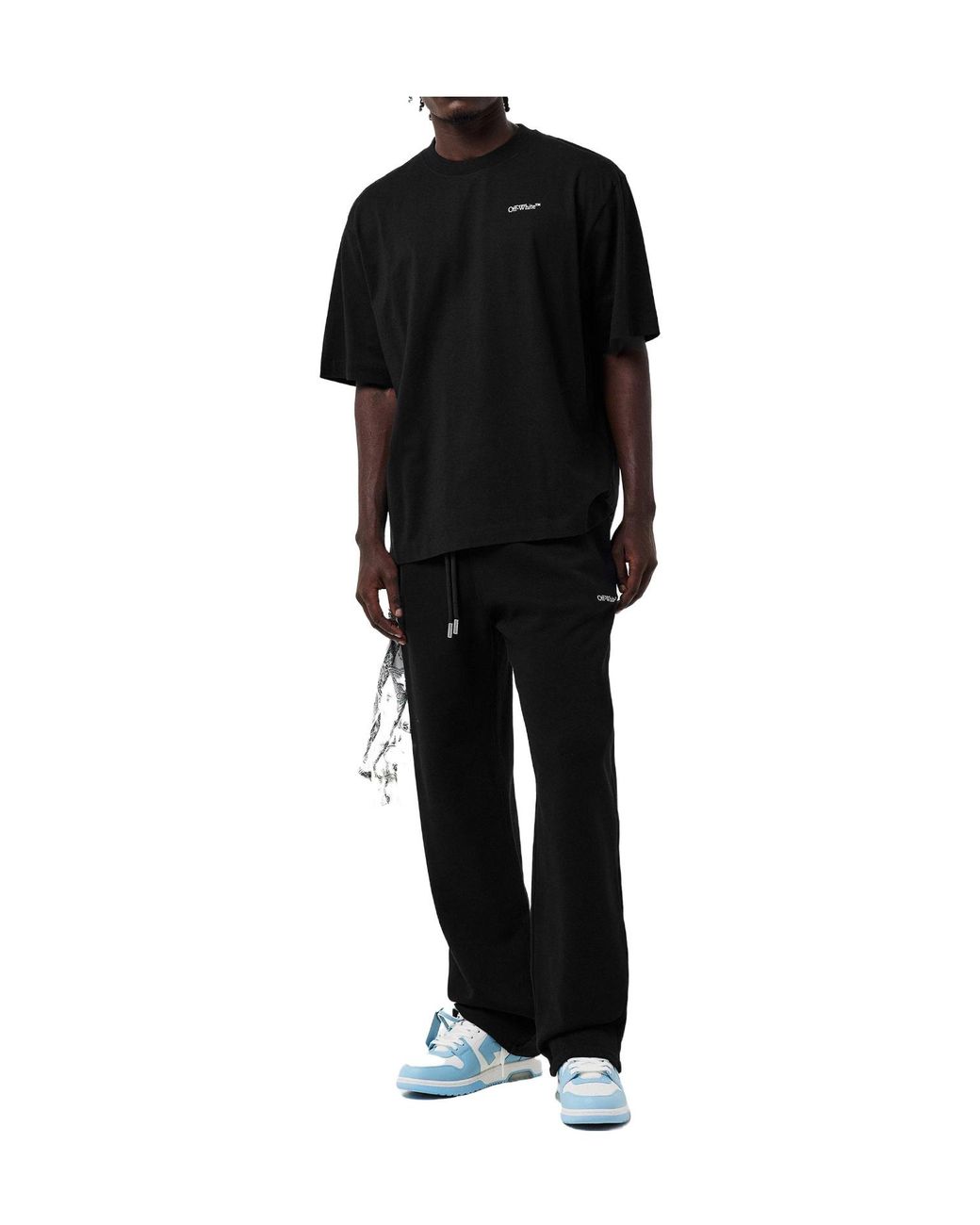 Off-White c/o Virgil Abloh Black Scribble Regular Fit T-Shirt for men