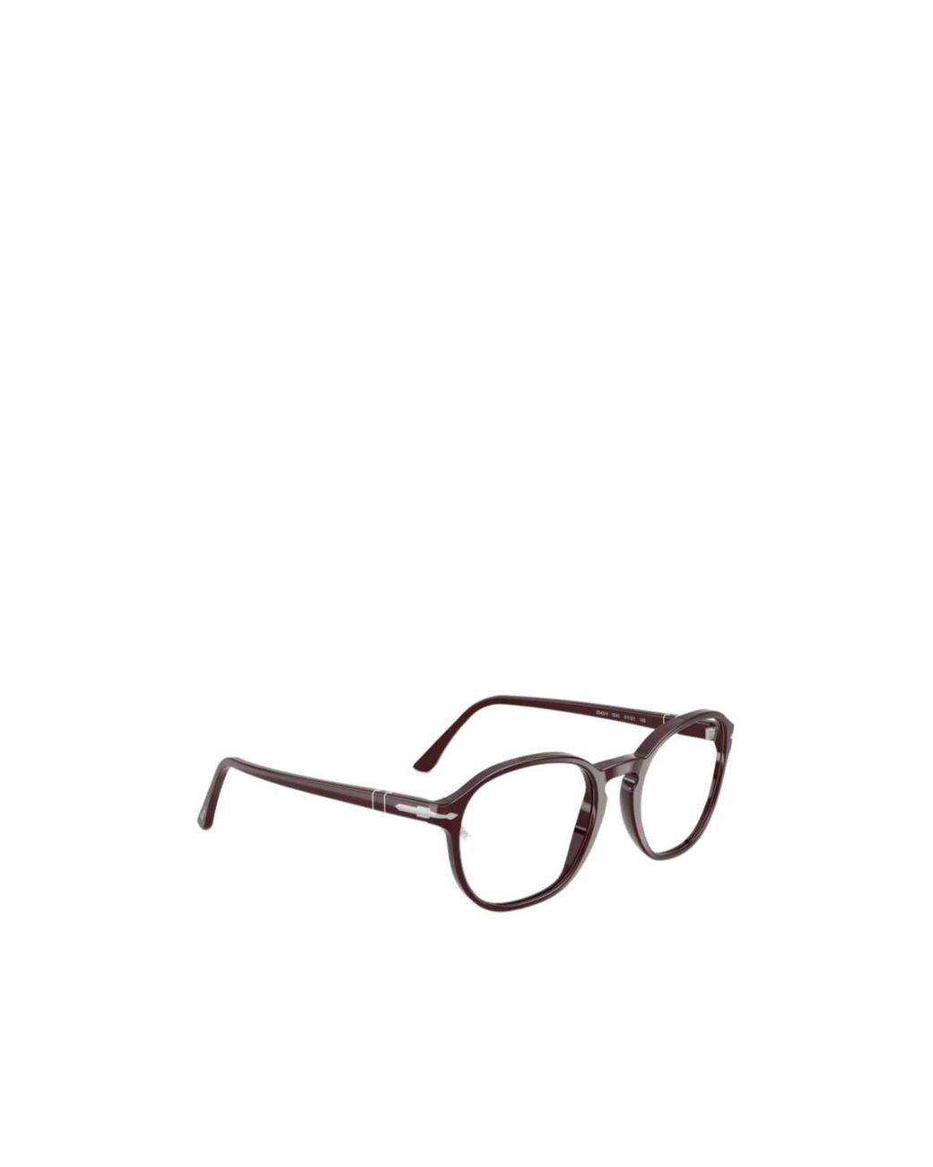Persol White Full-Rimmed Plano Lenses for men