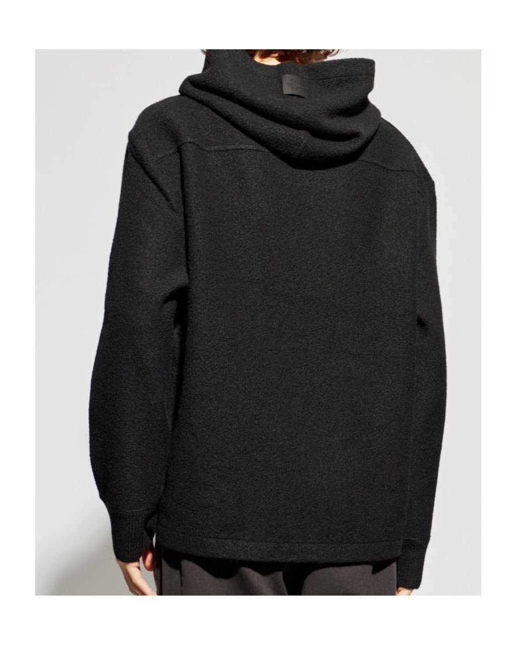 AllSaints Black Marko Hooded Sweater for men