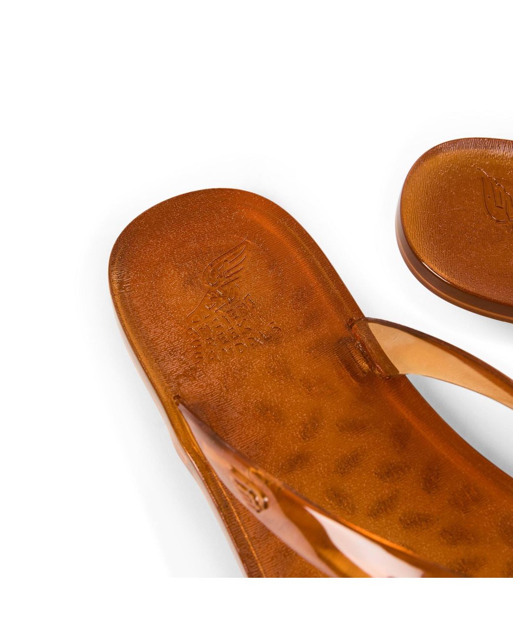 Ancient Greek Sandals Brown Minimalist Jelly Sandals