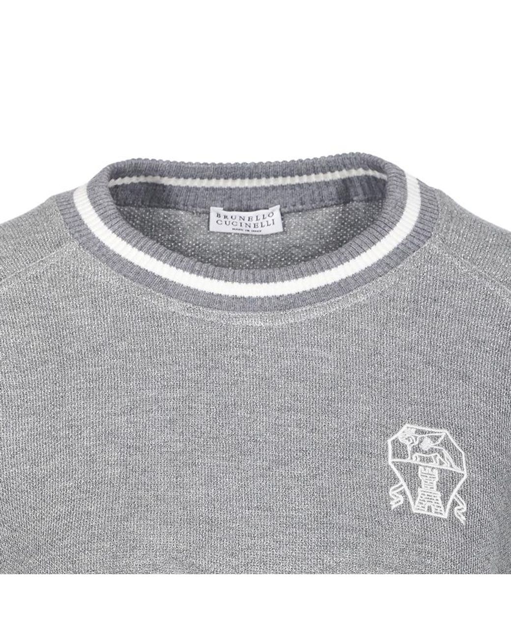 Brunello Cucinelli Gray Sweaters