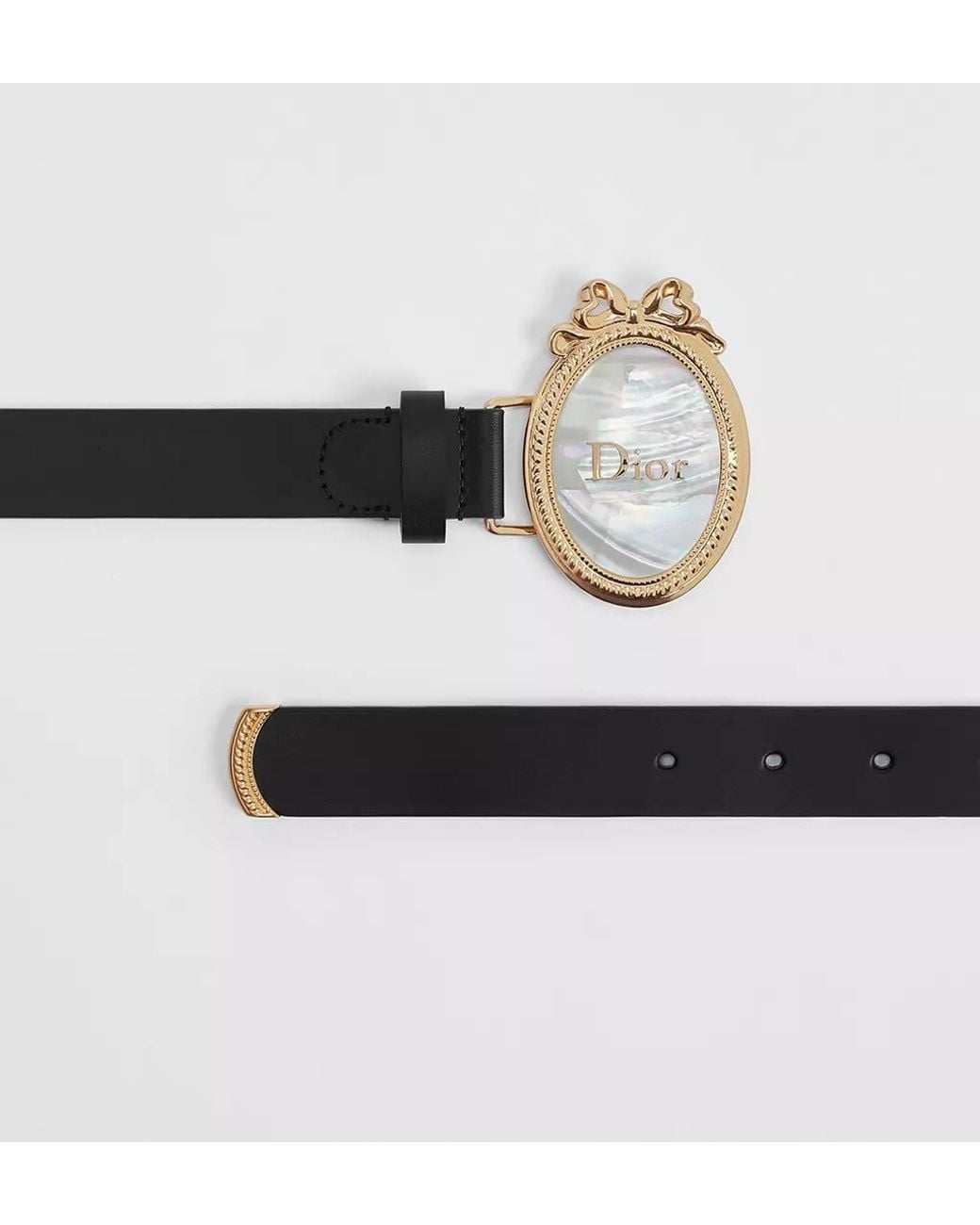 Dior Black Médaillon Belt