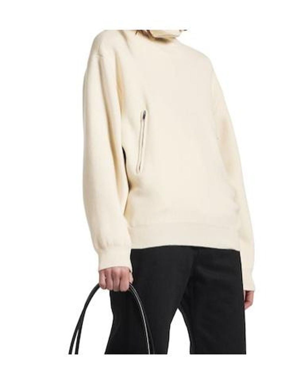 Balenciaga Natural Half-Zip Knitted Jumper