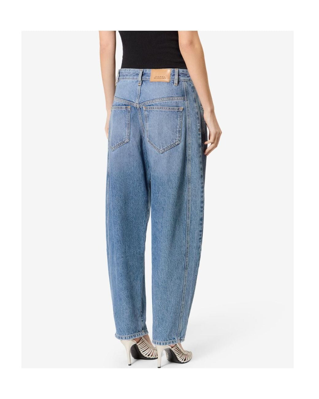 Isabel Marant Blue Oriane Straight-Leg Jeans