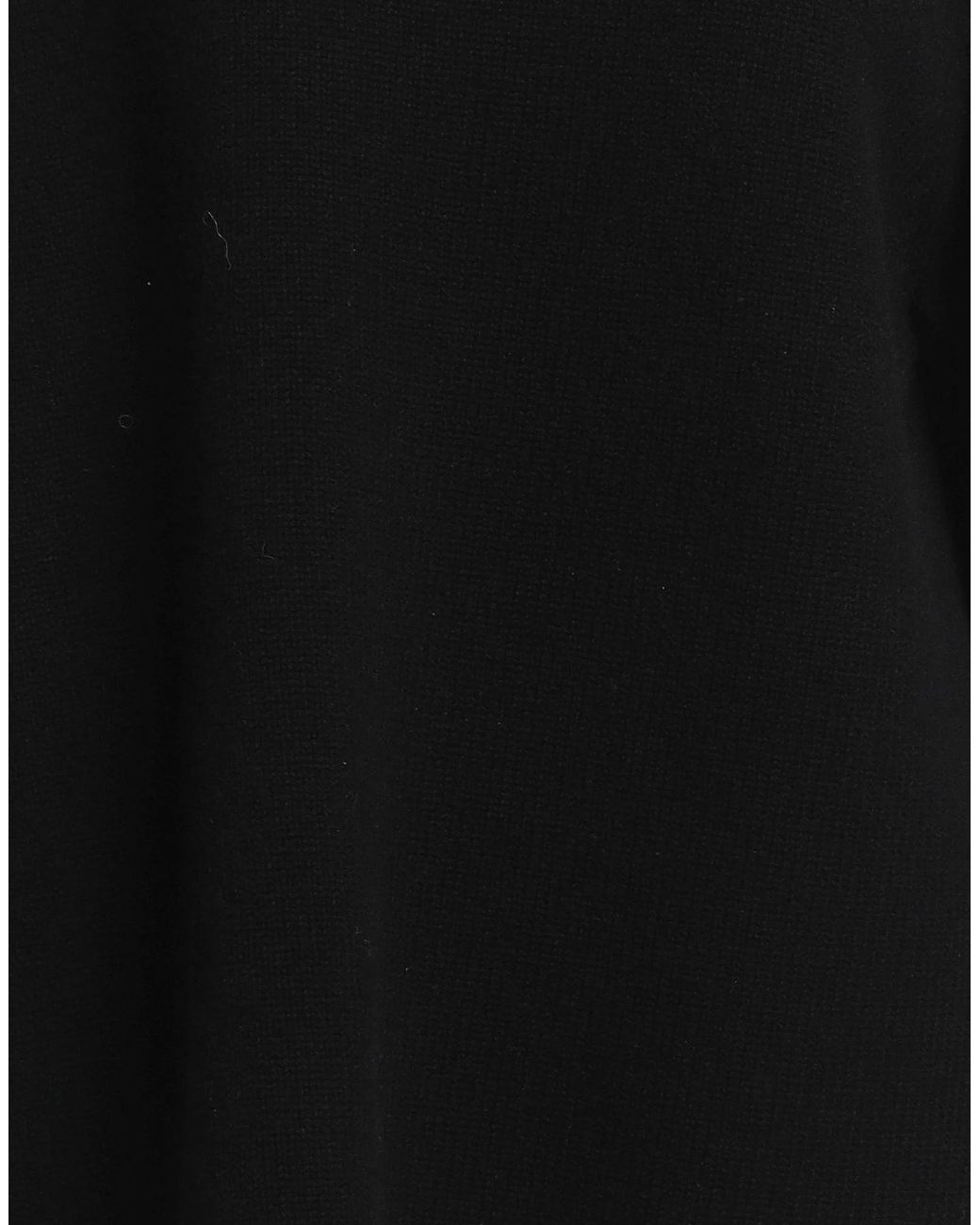 Max Mara Black Solid-Color Wool Knitwear