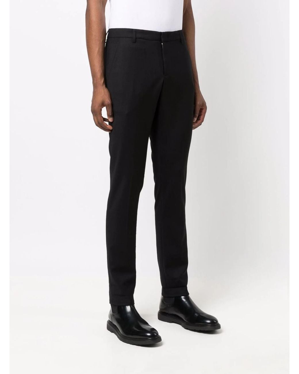 Dondup Black Trousers for men