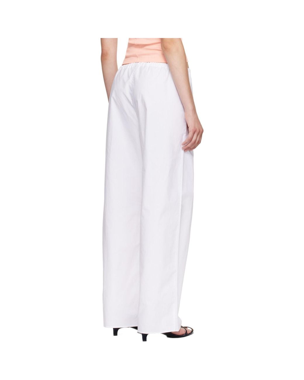 Flore Flore White Josephine Full-Length Trousers