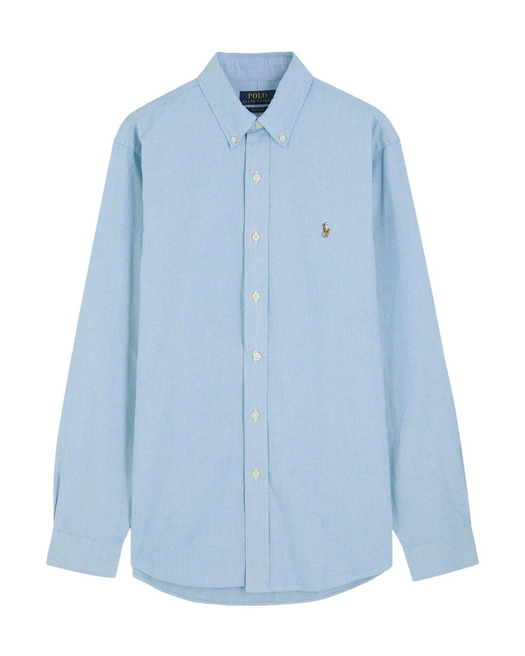 Polo Ralph Lauren Blue Cotton Oxford Shirt for men