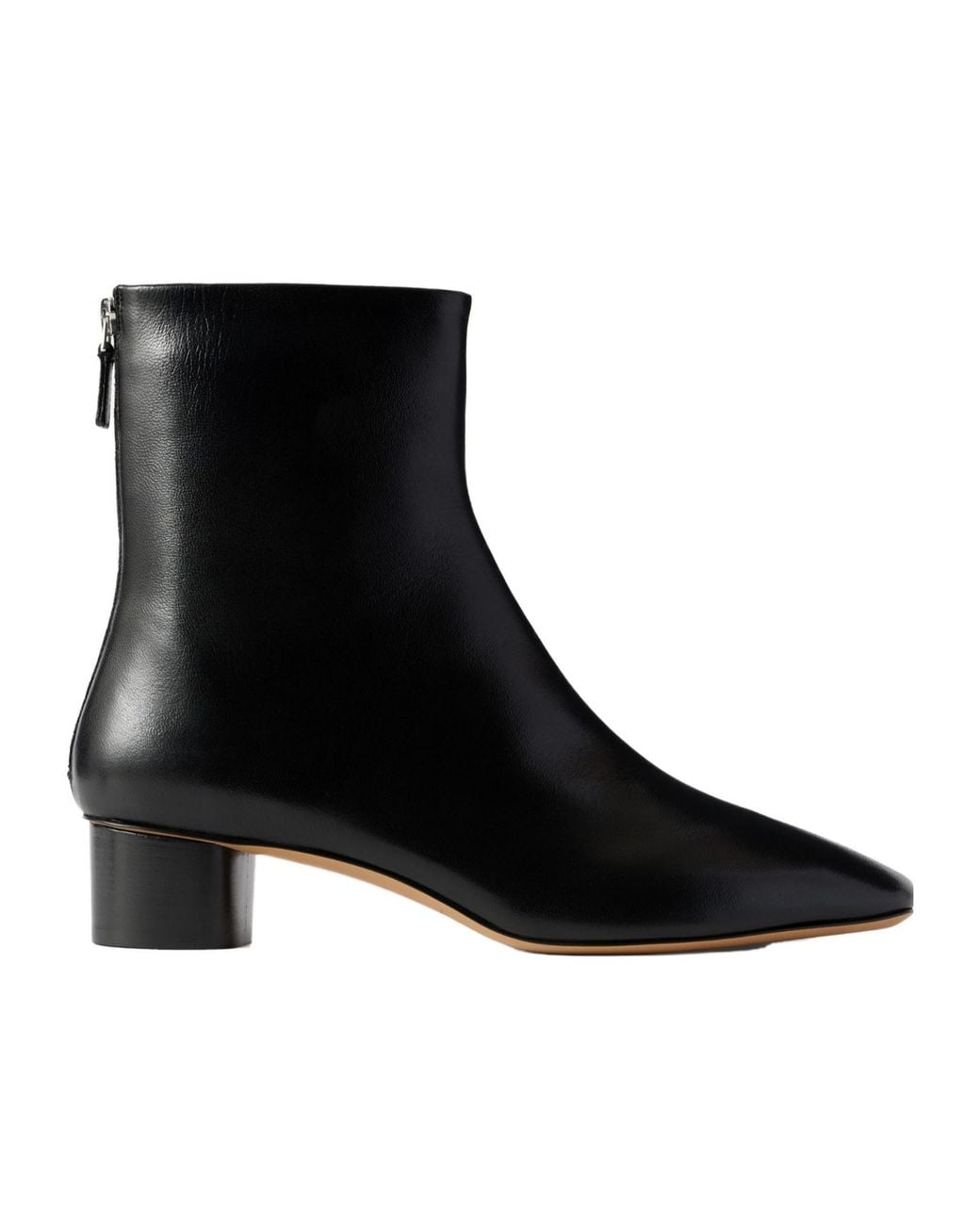 Le Monde Beryl Black Carole Leather Ankle Boots