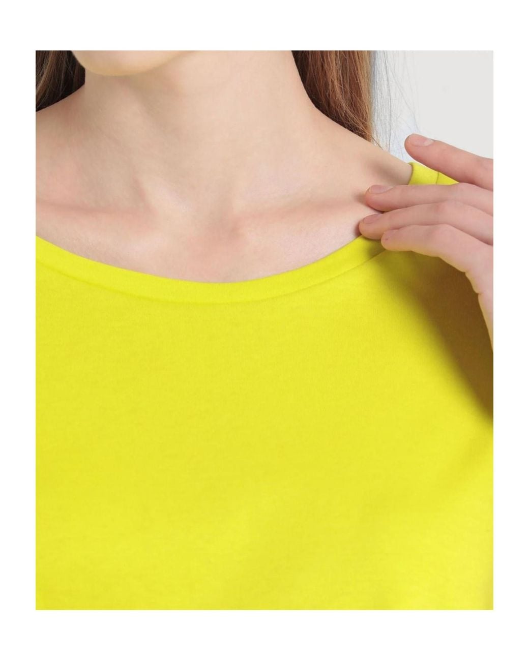 MAX&Co. Yellow Short Sleeve Crew Neck T-Shirt