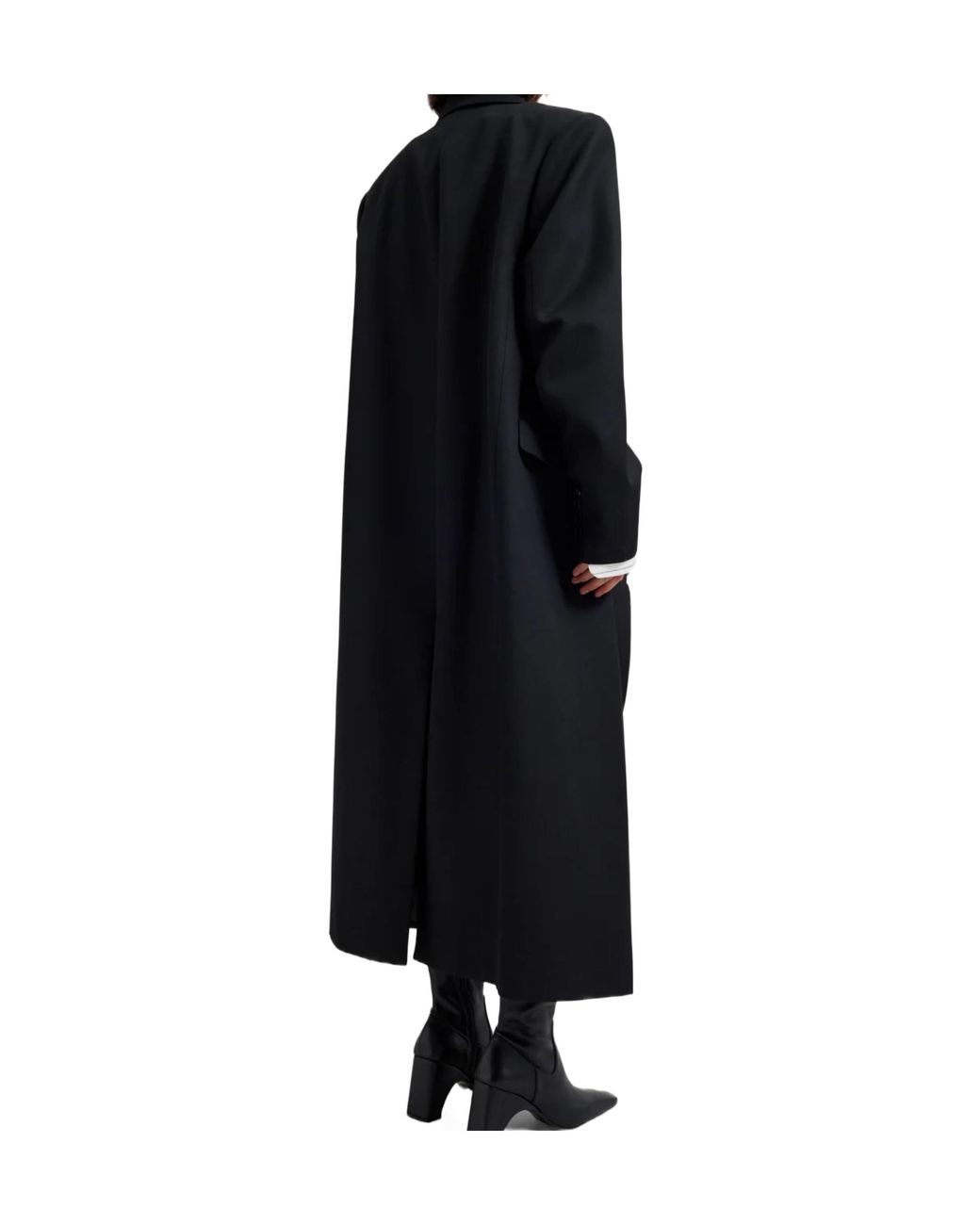 Frankie Shop Black Jane Double-Breasted Coat