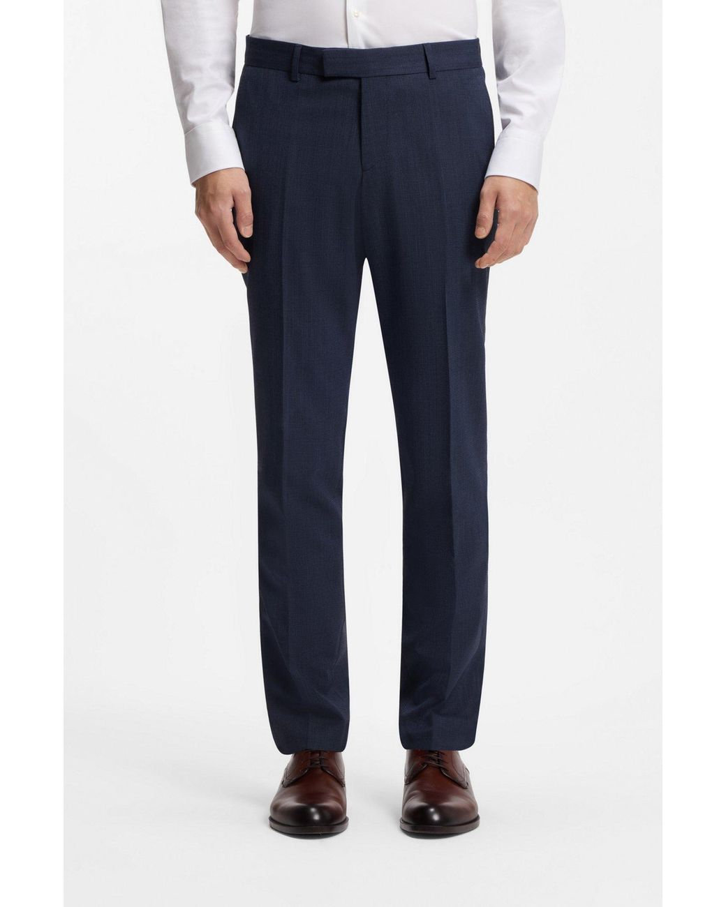 Boss Blue Single Breasted Suit for men