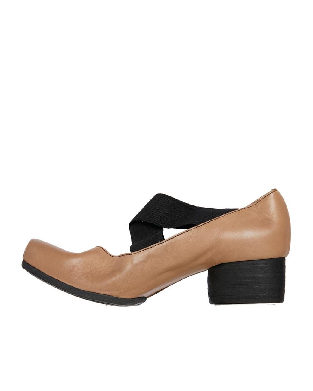 Uma Wang Brown Square-Toe Ballet Flats