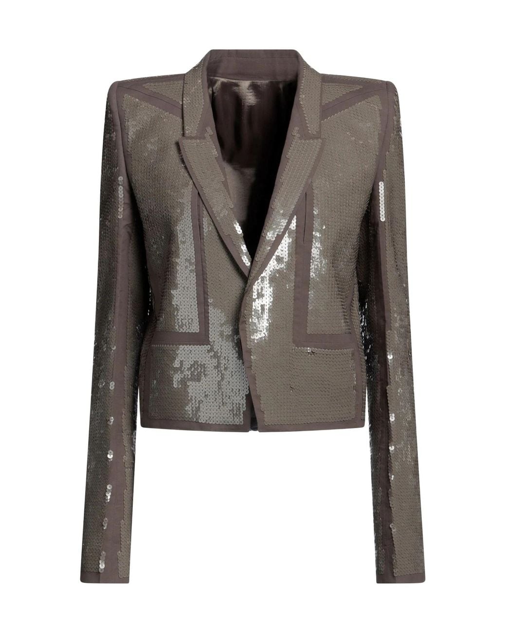 Rick Owens Black Single-Breasted Blazer