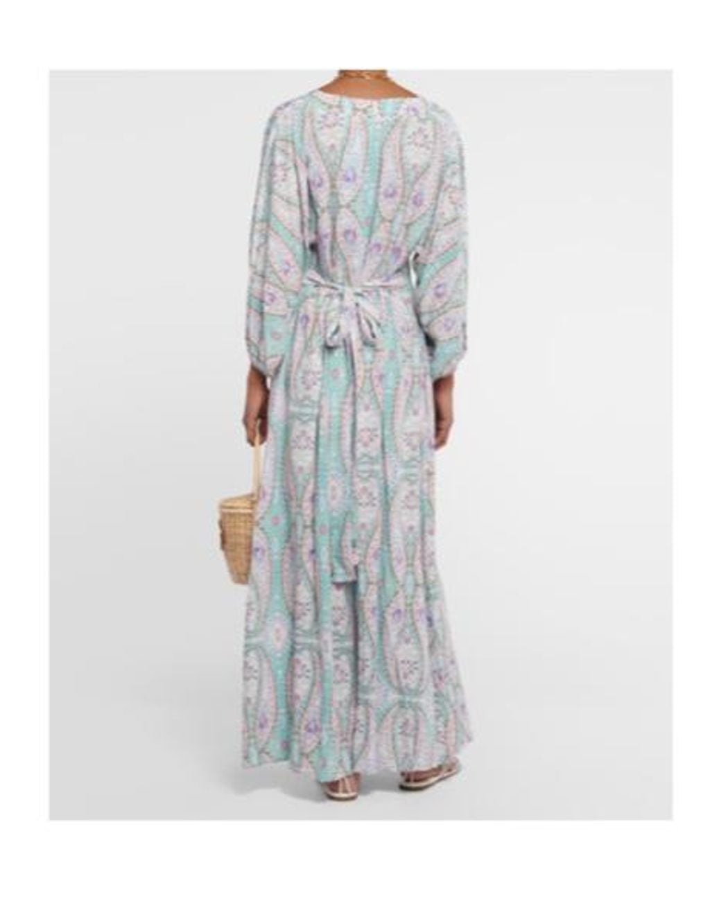 Melissa Odabash Blue Seline Paisley Maxi Dress