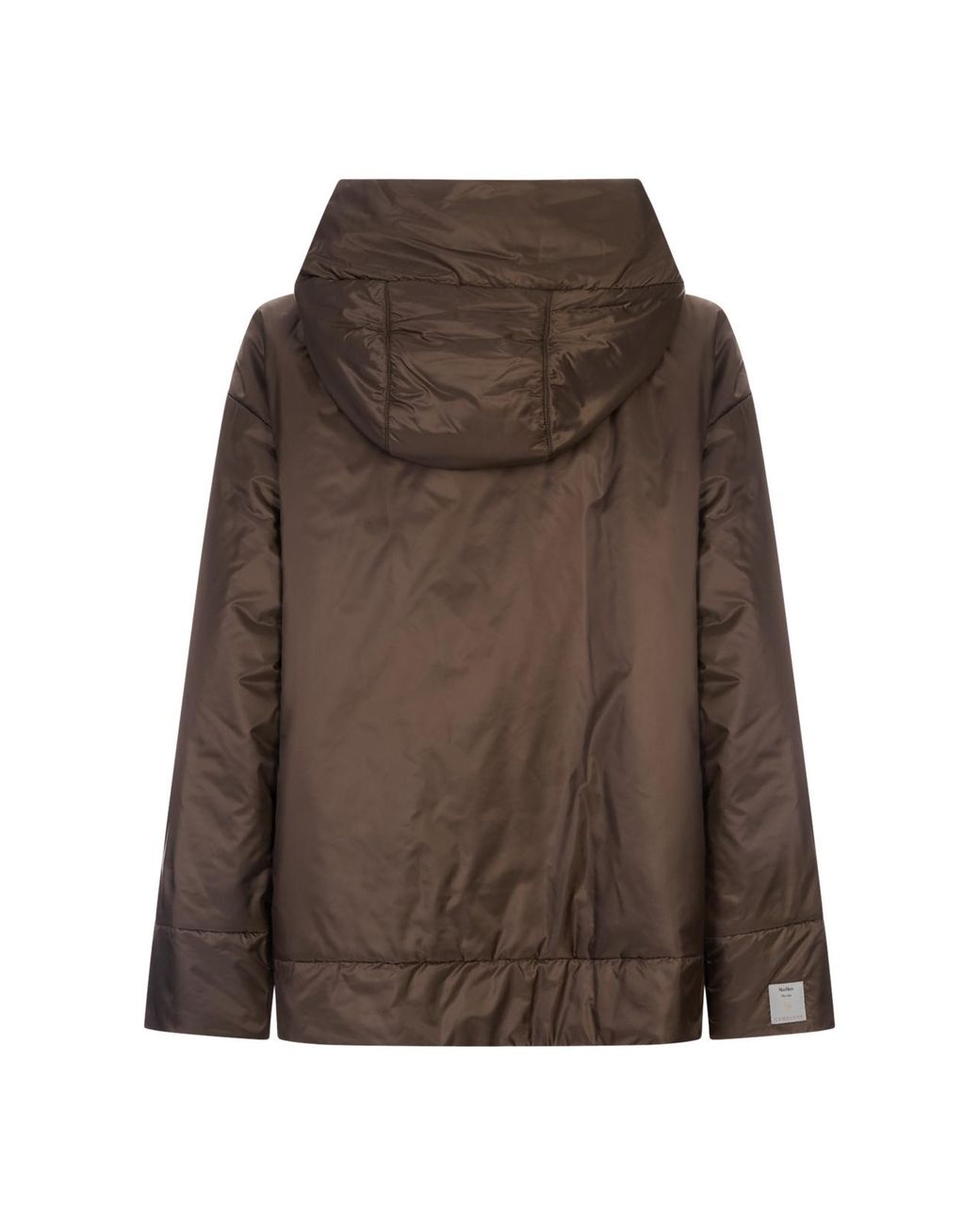 Max Mara Brown The Cube Daria Quilted Hooded Jacket