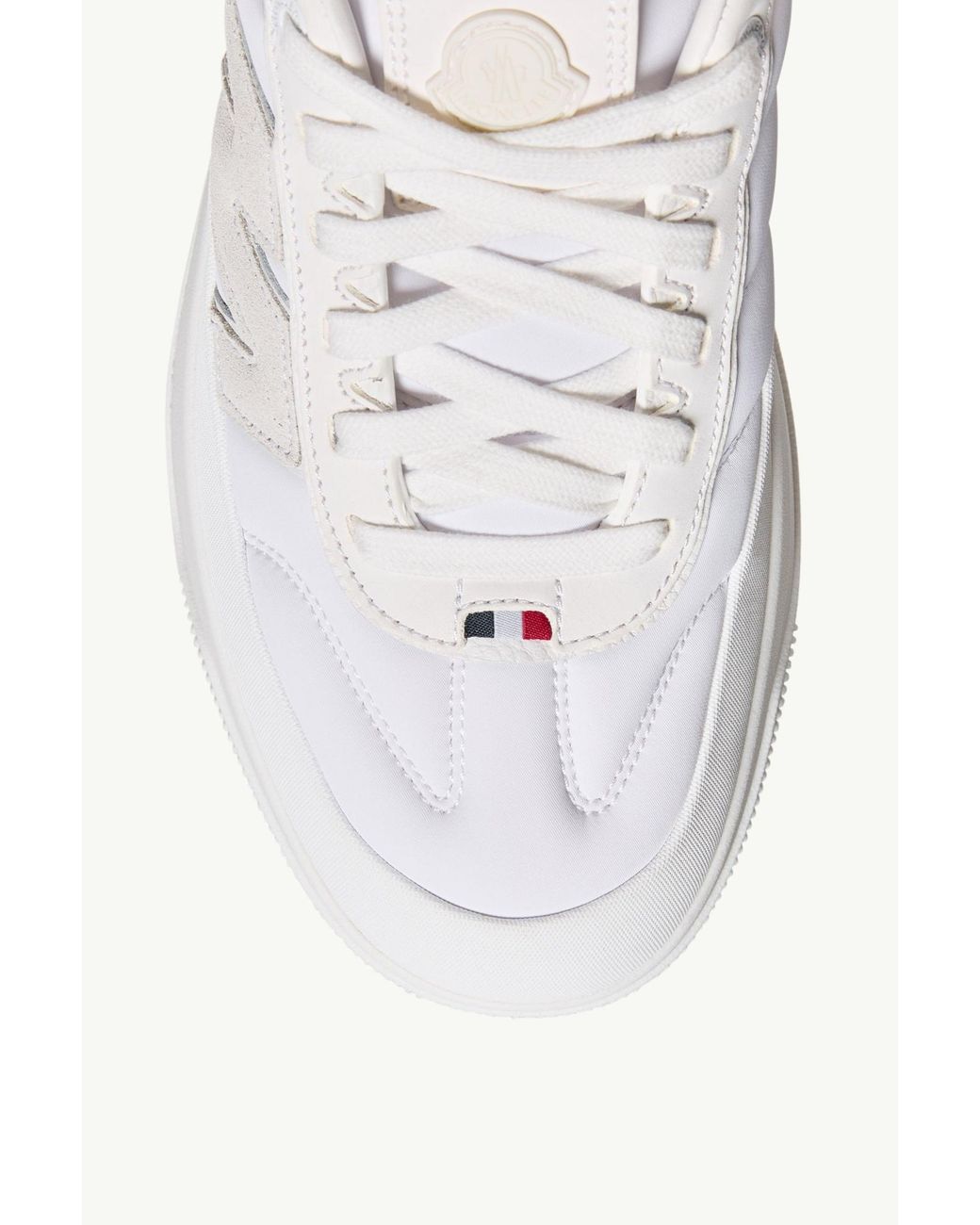 Moncler White Moncler Altive Nubuck & Suede Trainers