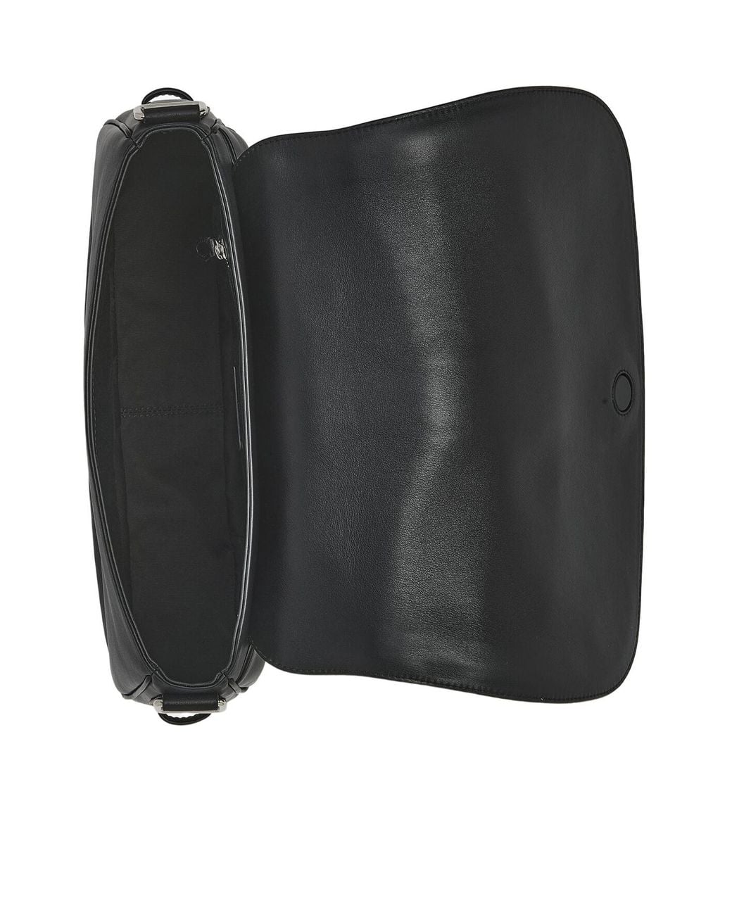 McQueen Black T-Bar Large Satchel Bag