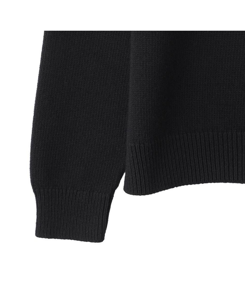 Moncler Black Crew Neck Sweater for men