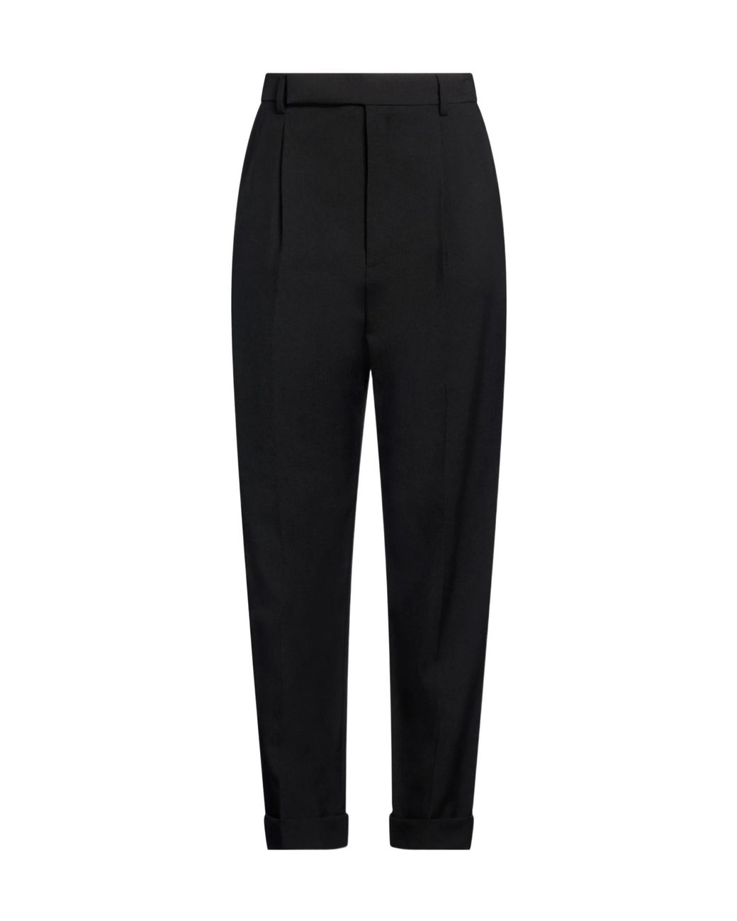 Saint Laurent Black Slim-Fit Wool Casual Pants