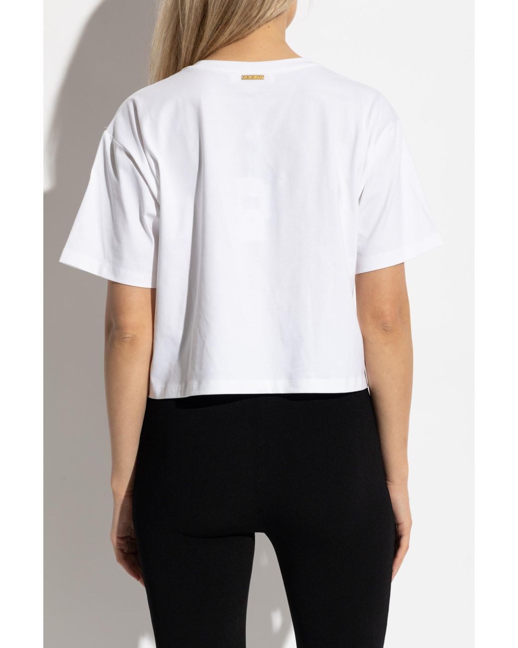 MICHAEL Michael Kors White Loose-Fit T-Shirt With Embroidered Logo