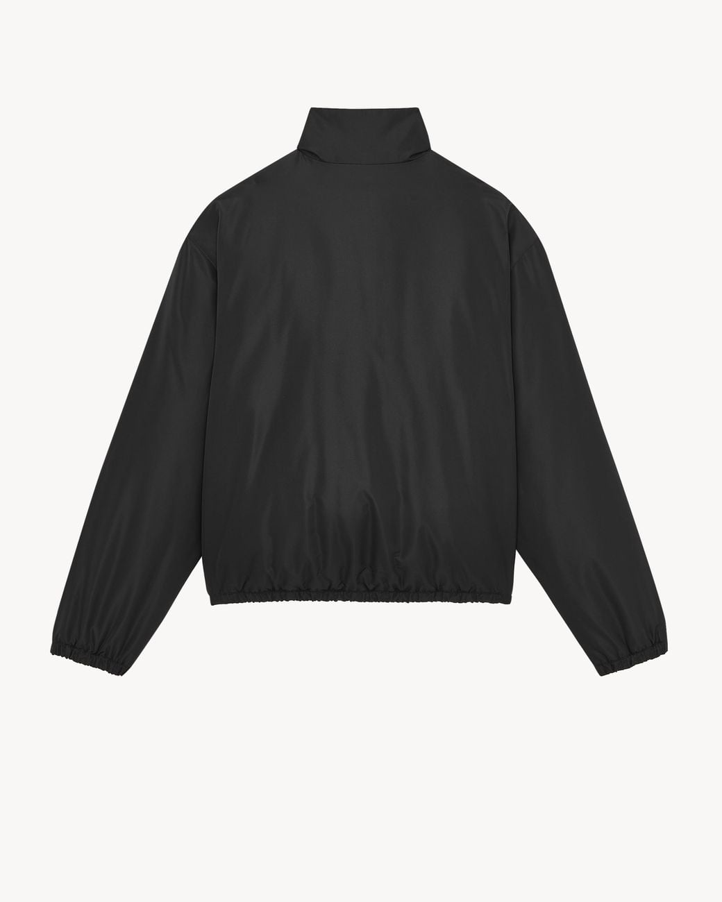 Saint Laurent Black Cassandre Zip-Up Windbreaker for men