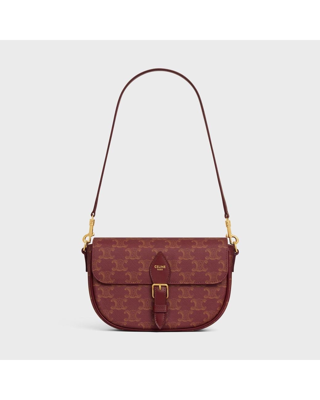 Céline Brown Folco Shoulder Bag