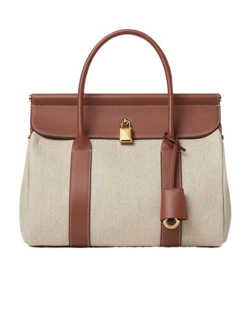 Loro Piana Brown Loom Bag L25 Handbag