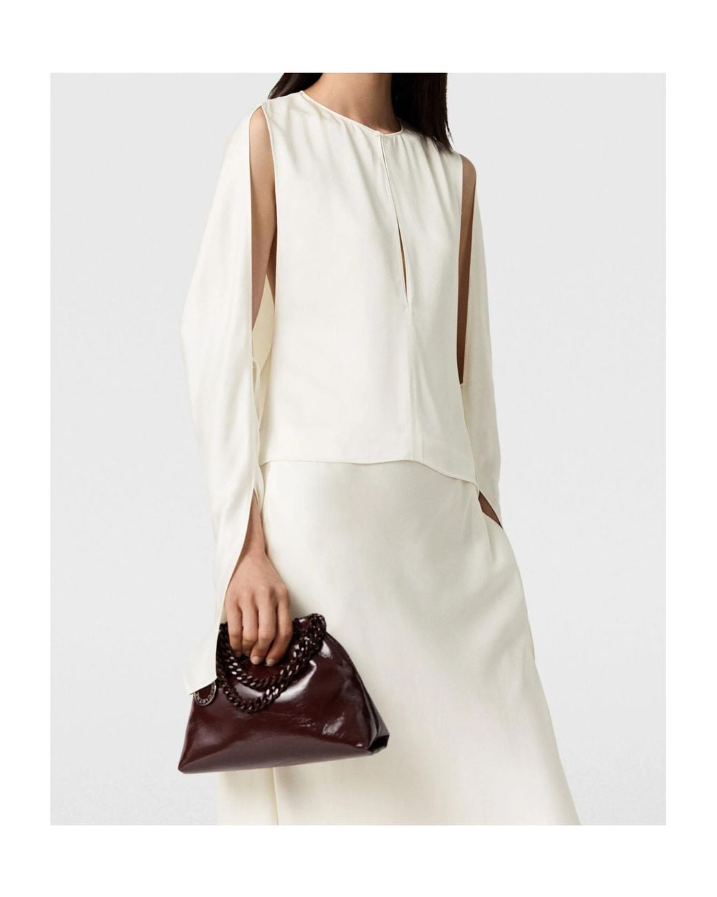 Stella McCartney White Cutout Detail Blouse