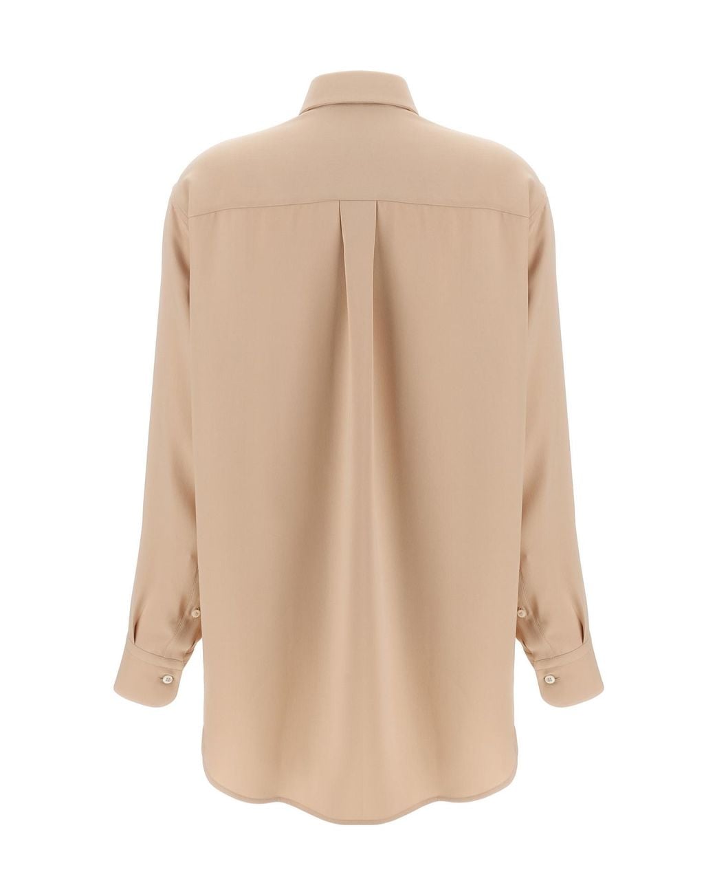 Brioni Natural Buttoned Oversized Shirt