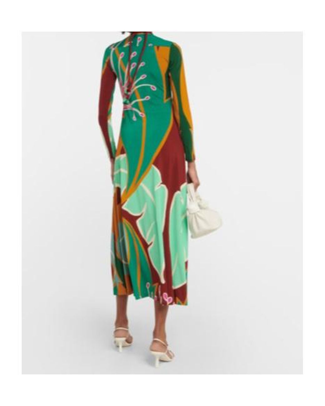 Johanna Ortiz White Printed Maxi Dress